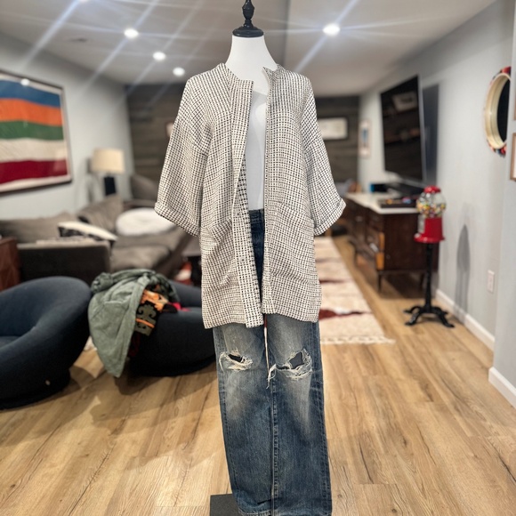 Vintage Eileen Fisher short sleeve jacket - Picture 2 of 6